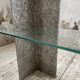 Roche Bobois stone and glass sculpture shelf 1970s