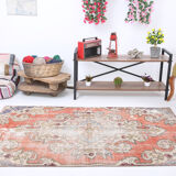 3x6 beige and red carpet rug