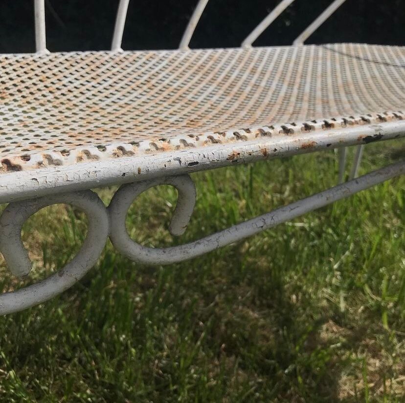 Banc en fer forgé