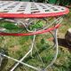 Table de jardin en fer forgé vintage