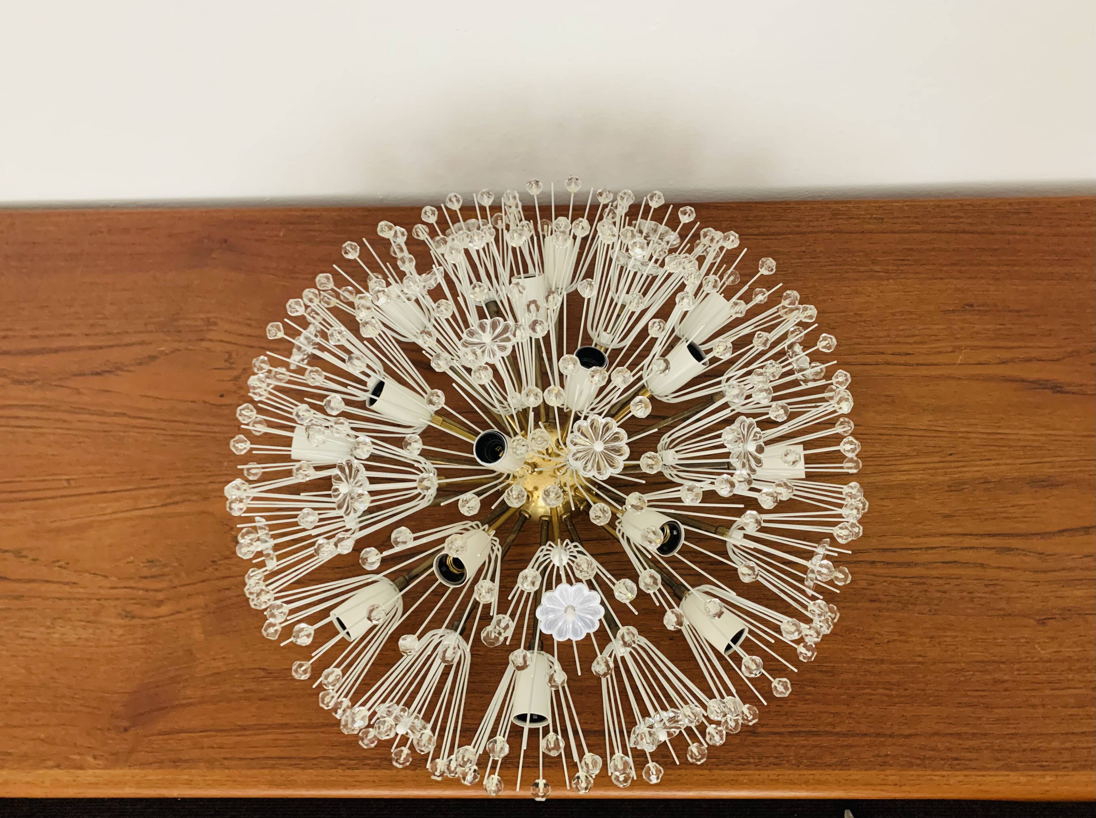 XXL Austrian Dandelion Wall or Ceiling Lamp by Emil Stejnar for Rupert Niko