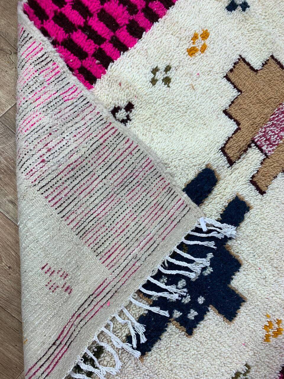 Handmade Moroccan Berber rug 257 X 150 CM