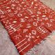 Handmade wool Berber rug – Bohemian orange Moroccan kilim