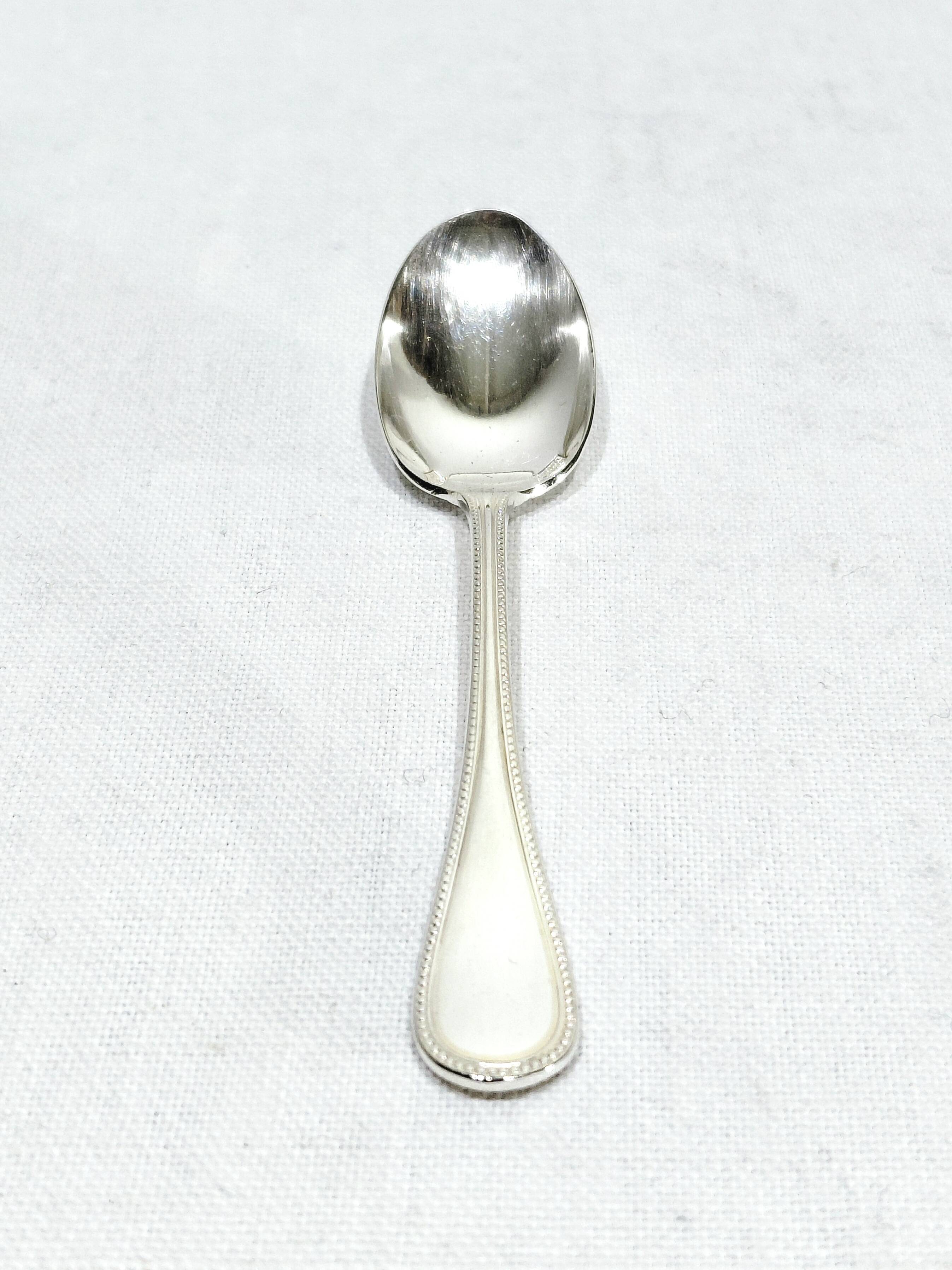 Christofle - 12 Moka spoons Pearls