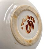 Mid-century Modern spherical gres vase, Franco Bucci Italy ca. 1970