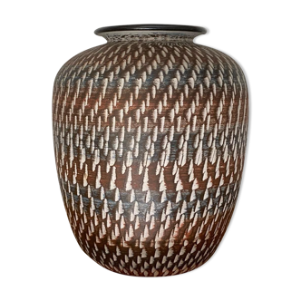 Vase en céramique signé dümmler et breiden - höhr grenzhausen allemagne 1950s
