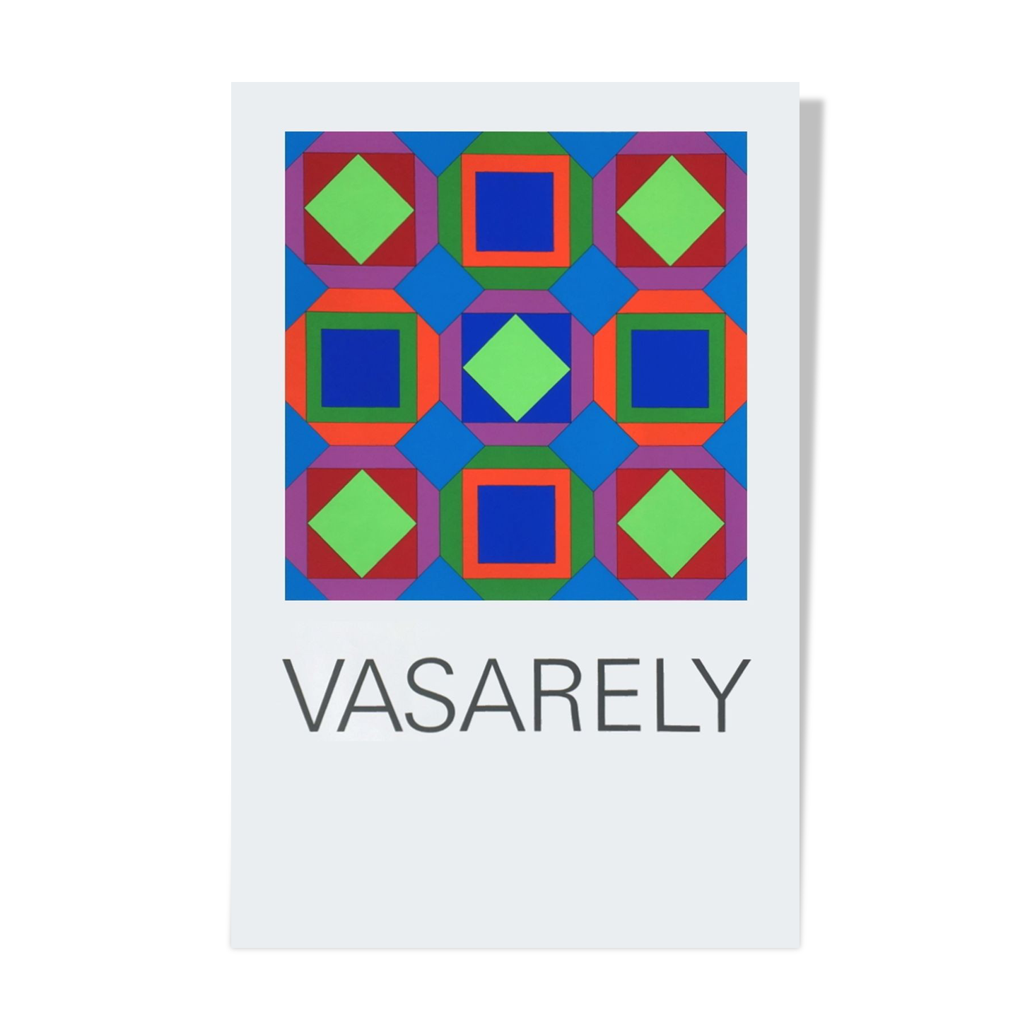 Victor vasarely silkscreen printing art basel 82 (avl)