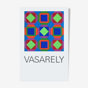 Victor vasarely silkscreen printing art basel 82 (avl)