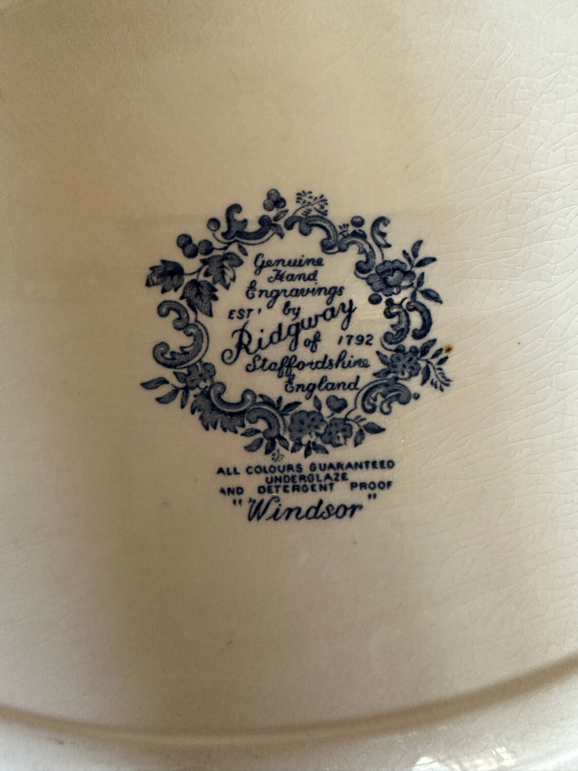 Dish Ridgway of Staffordshire England "Windsor"