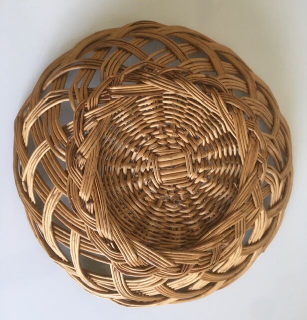 Vintage rattan basket