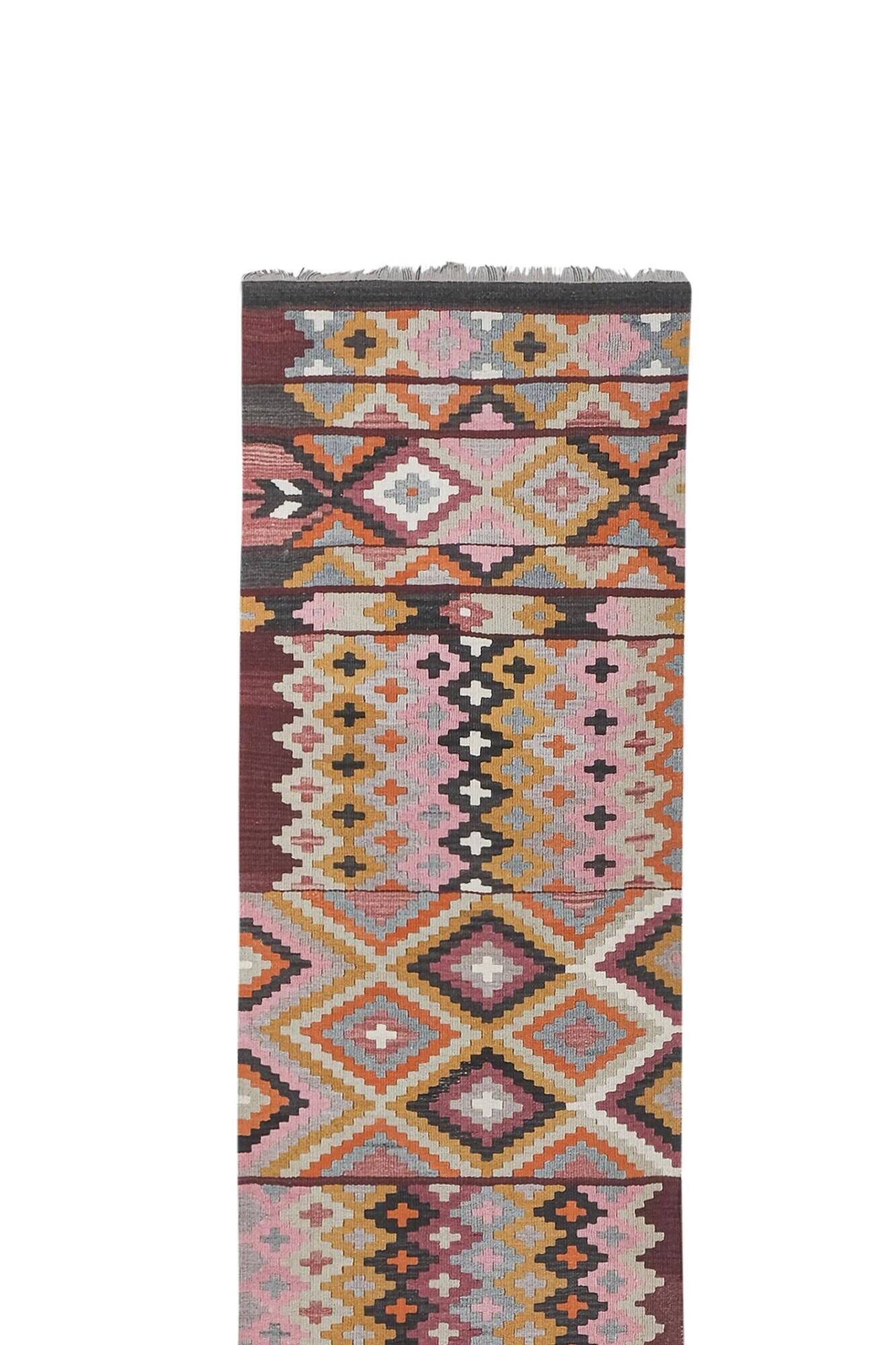 Vintage Turkish hallway rug 78x460 cm