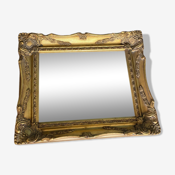 19th century gilded wood mirror