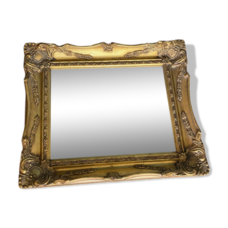 19th century gilded wood mirror