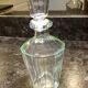 Carafe vintage en verre à 12 pans avec son bouchon