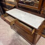 Antique mahogany toilet commode - Late 19th century