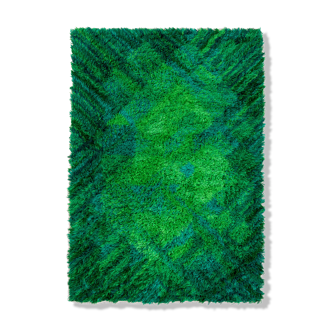 Scandinavian mid-century modern rya rug by Marianne Richter. 200 x 137 cm (79 x 54 in)