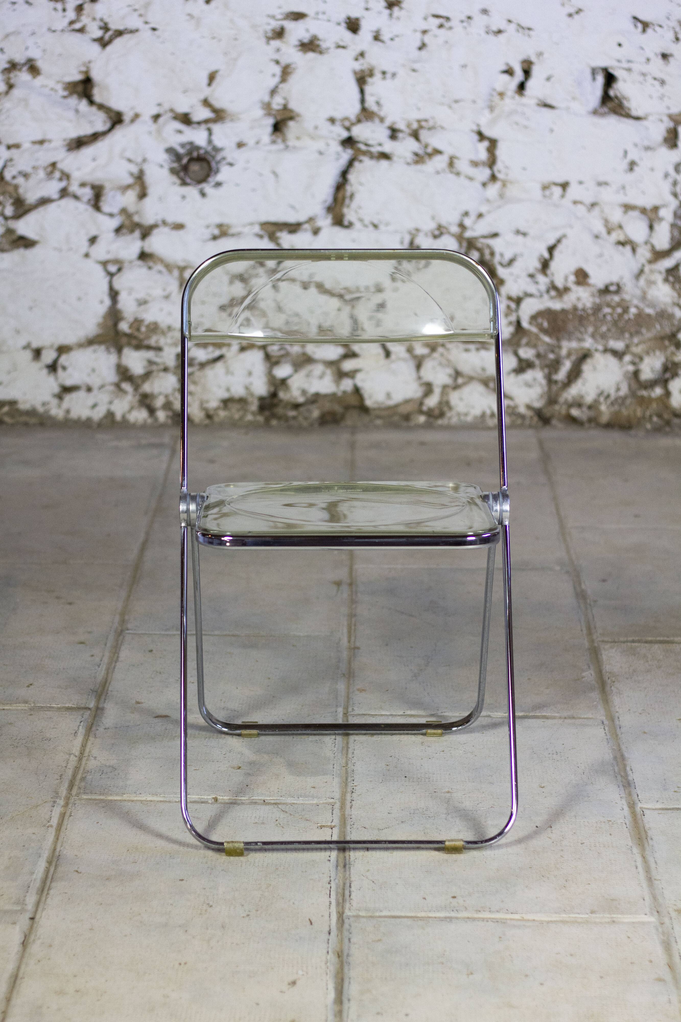 Folded chair by Giancarlo Piretti for Anonima Castelli, 1970