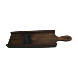 Old kitchen mandolin in wood and iron double blades