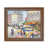 ‘Market day’ by Robert Sydney Rendle Wood (British, 1895 - 1987)