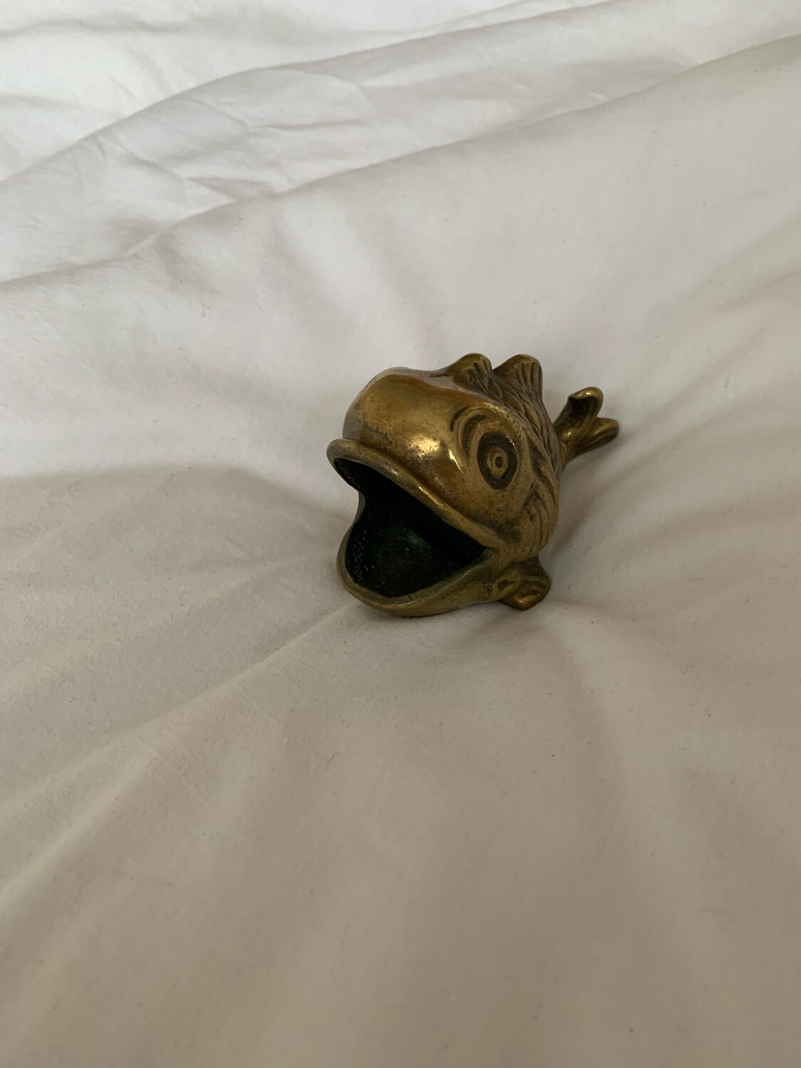 Bronze ashtray fish shaped