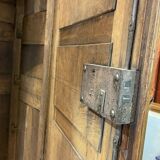 18th century walnut castle wardrobe - fully removable