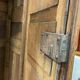 18th century walnut castle wardrobe - fully removable