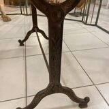 Antique cast iron and marble bistro table
