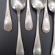 Box of 12 silver-plated metal teaspoons SFAM - Art Nouveau design (14.5)
