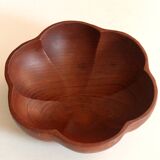 Large teak bowl, vintage from the 1970s
