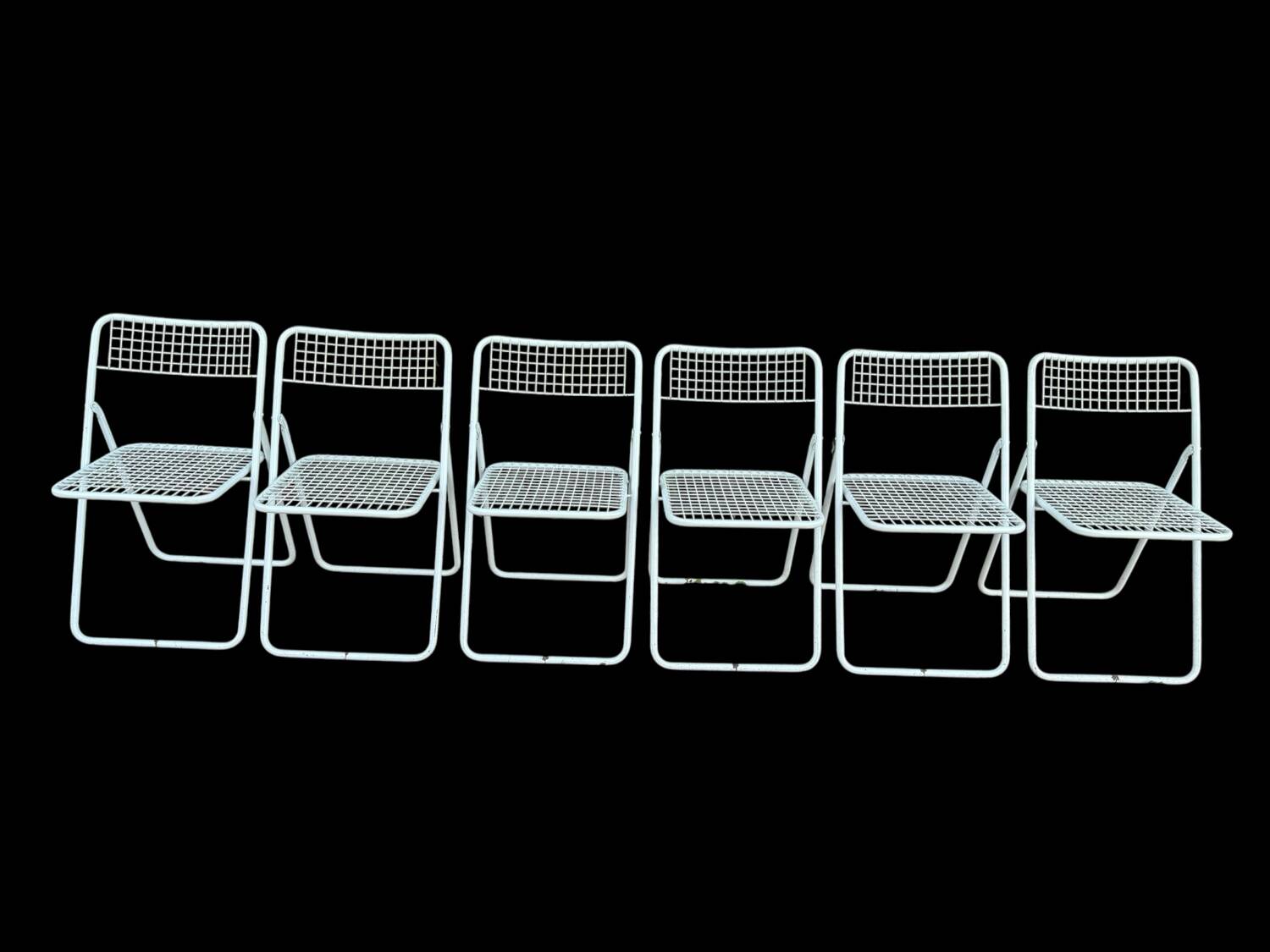 Ted Net Folding Chairs by Niels Gammelgaard for IKEA, 1970s, Set of