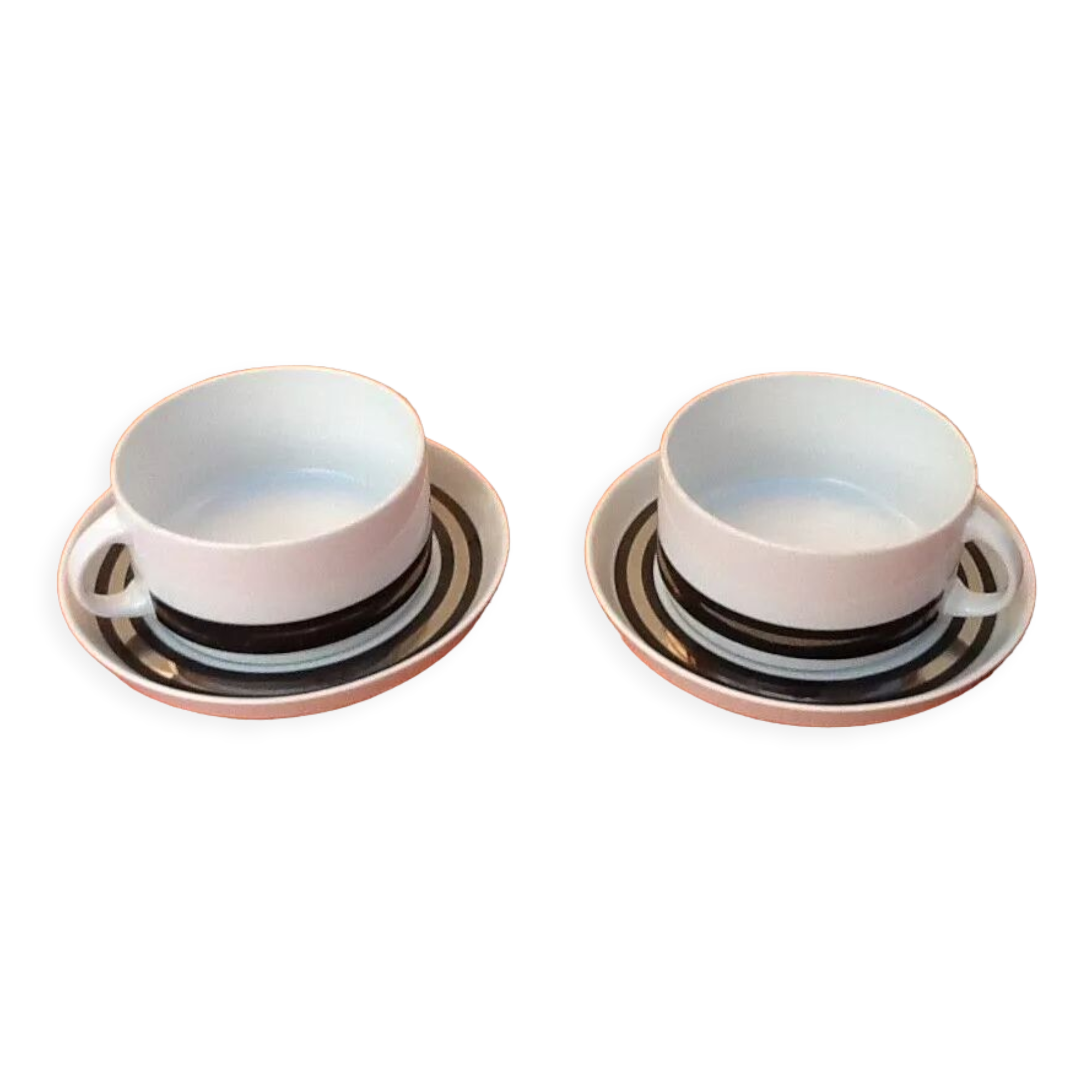 2 cups & coffee saucers thomas germany, 1970