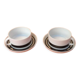2 cups & coffee saucers thomas germany, 1970