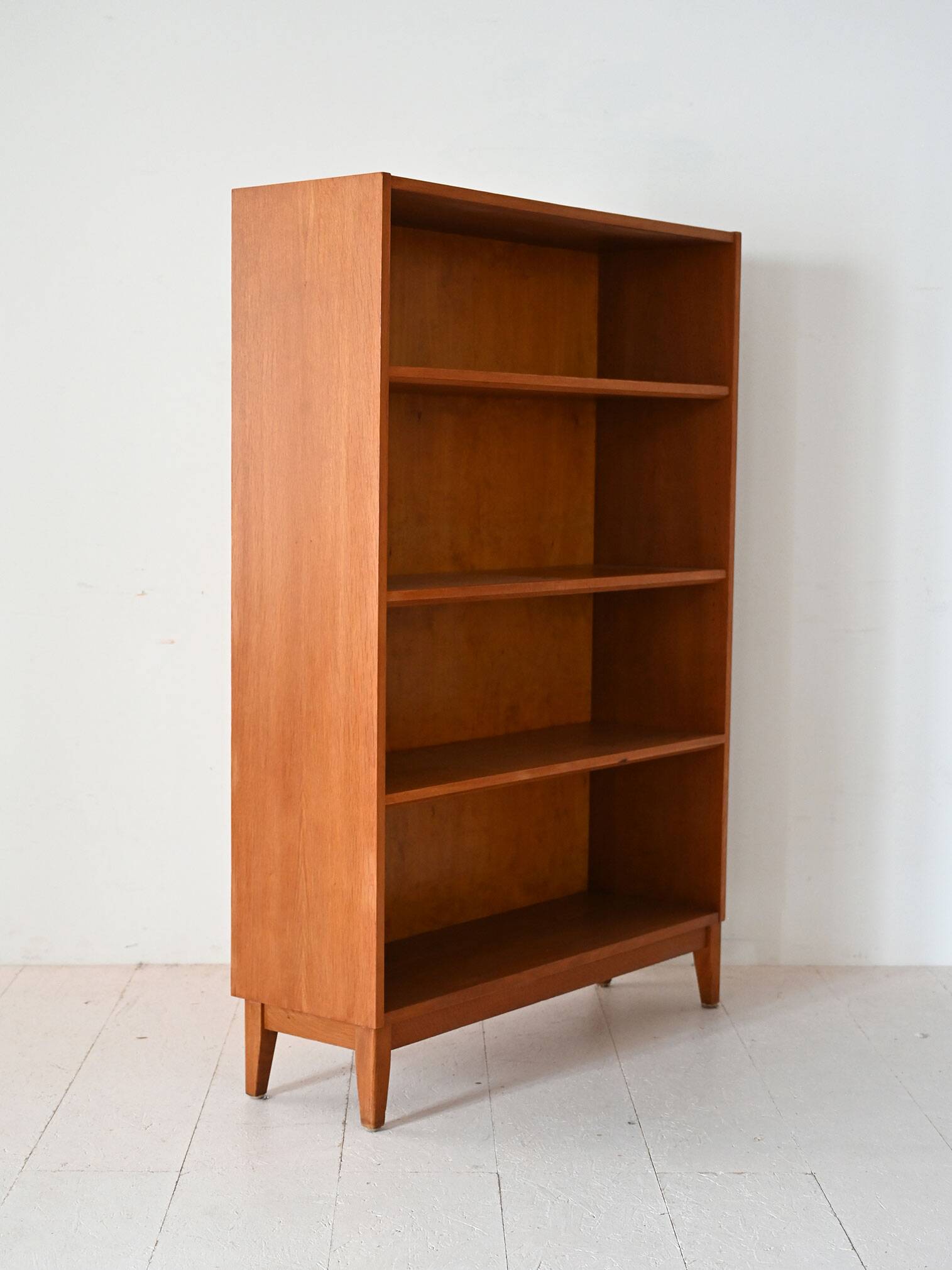 Scandinavian vintage oak bookcase
