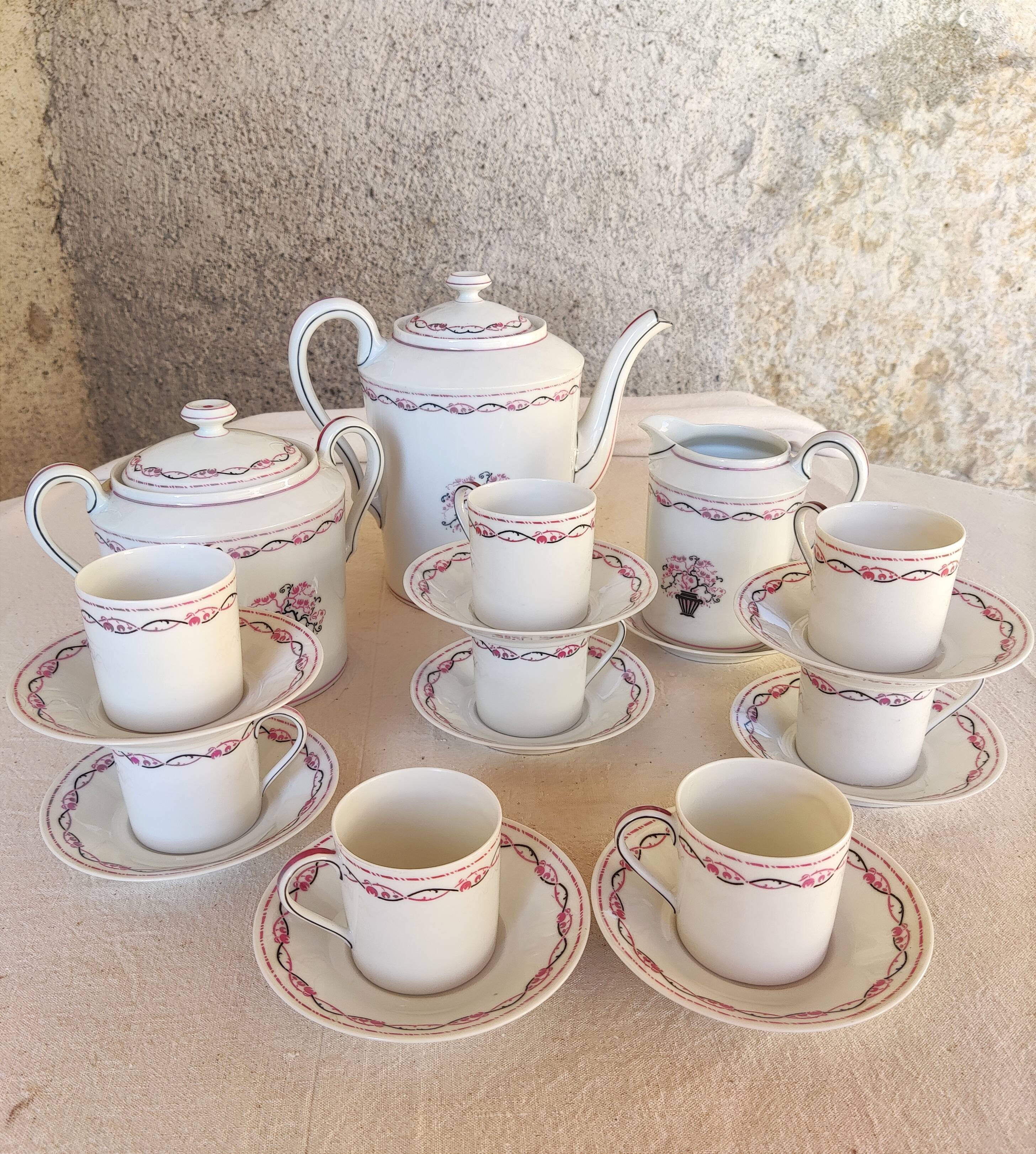 Art Deco porcelain coffee set - Ch. Ahrenfeldt - la maîtrise