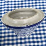 Antique covered butter pot "jobbana" from Morocco, Fes, signed Serghini.