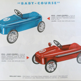 Voiture à pédales années 60 marque MG
