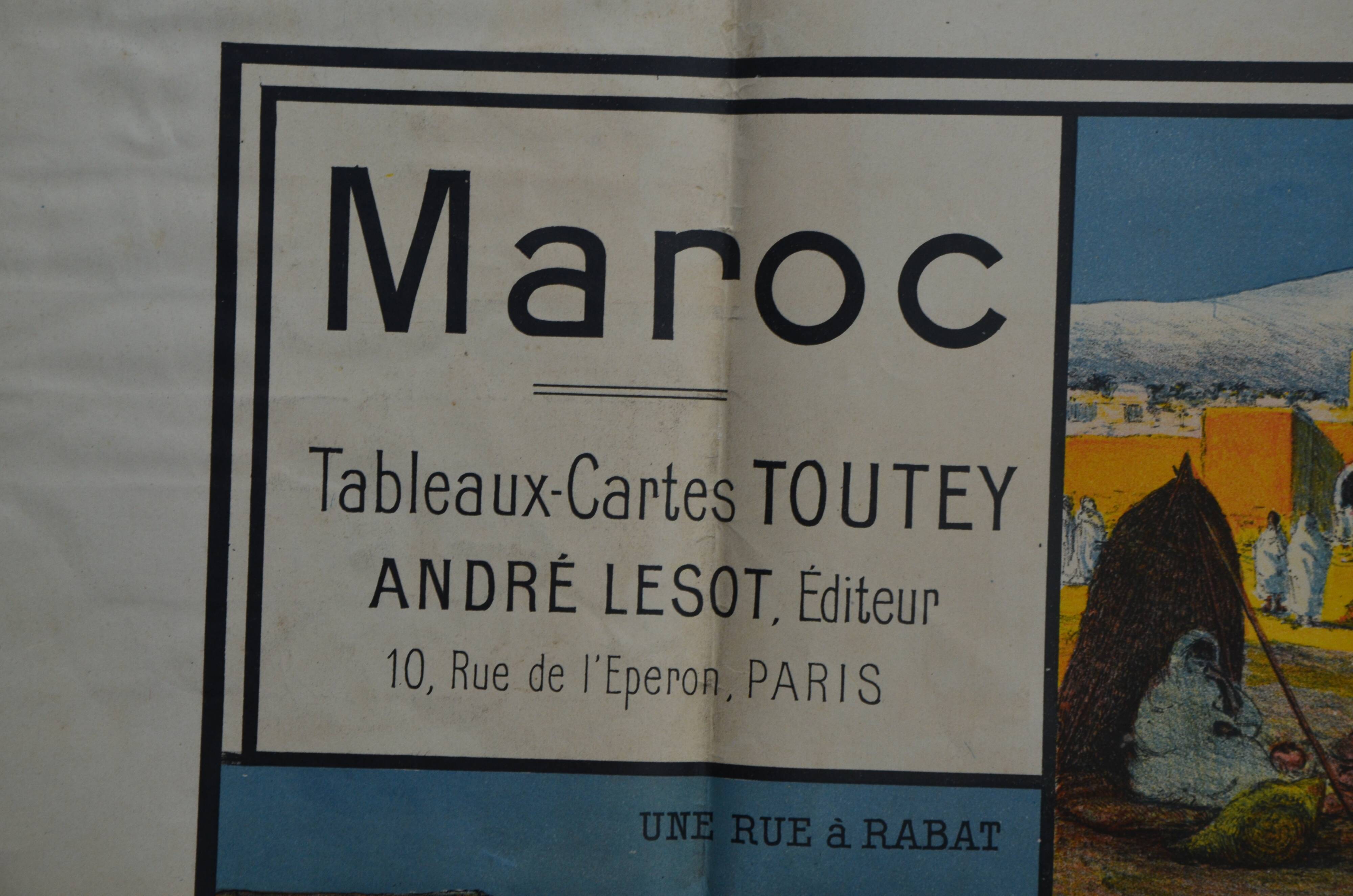 Toutey, Morocco map table