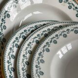 6 assiettes creuses en terre de fer