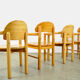 Vintage pine dining chairs by Rainer Daumiller for Hirtshals Sawmill, Denmark 70s