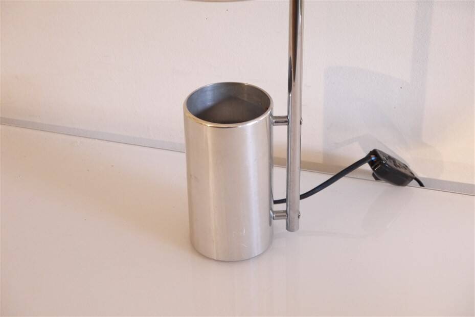 Swedish design lamp in chromed metal by Bergbom 1970