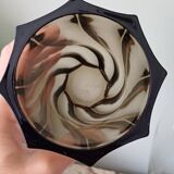 Twisted glass vase