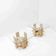 Pair of Travertine and Glass End Tables by Willy Ballez, Belgium 1970s