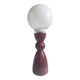 Ceramic and white opaline lamp