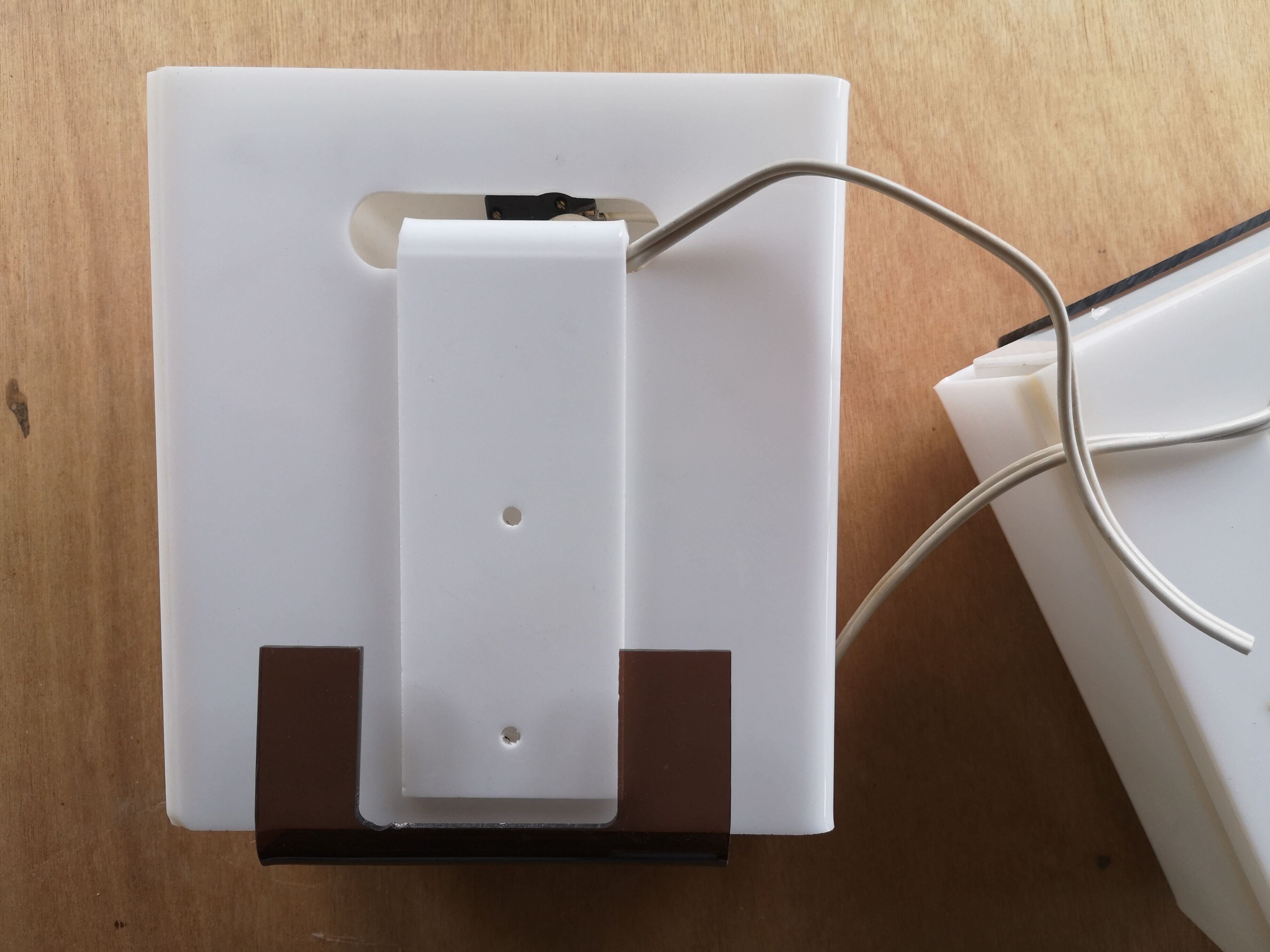 Lot of two Plexiglas 1970s wall light