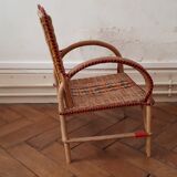 Rattan armchair for children