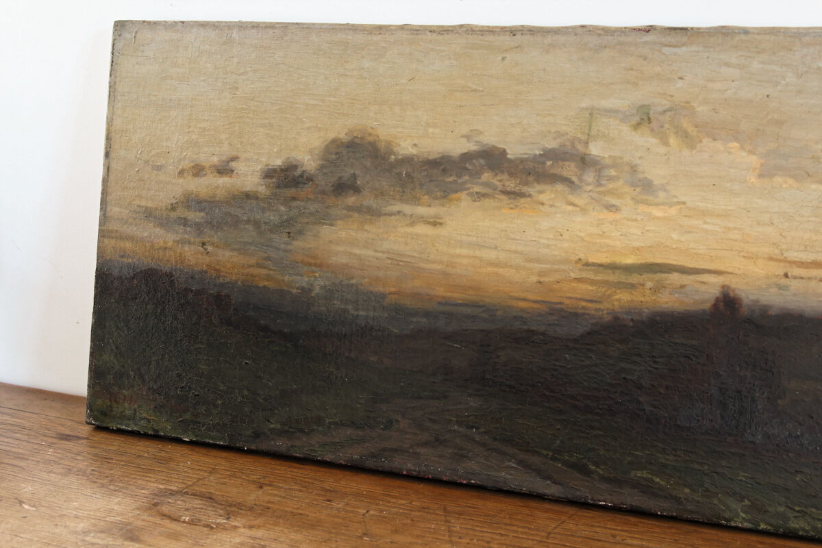 Oil on canvas, landscape, Gaston Bouy