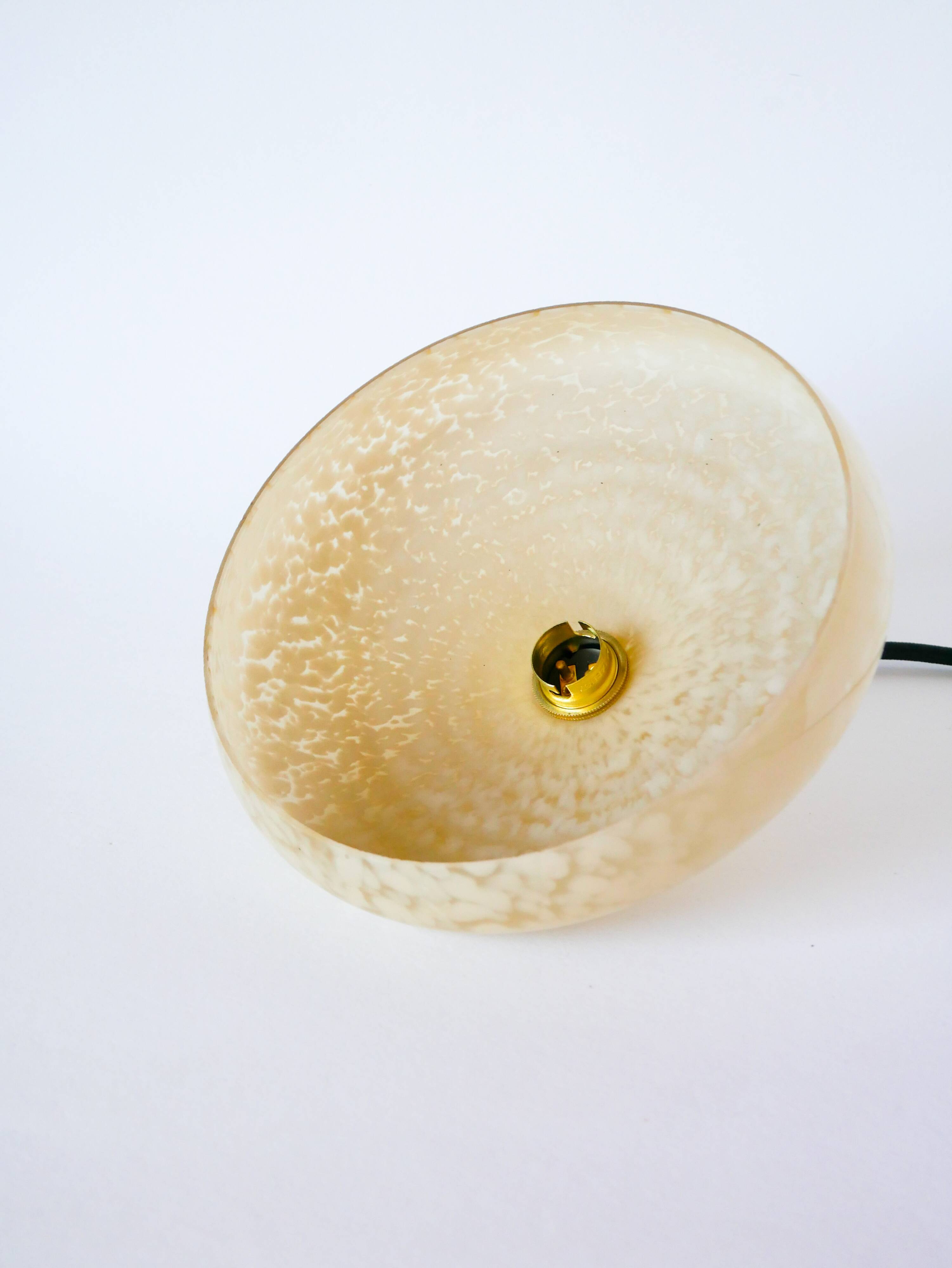 Clichy glass suspension, Dark Yellow, 1930 - 20 x 6.5 cm