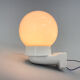 1950's Ceramic & Opaline Glass Wall Lamp, Czechoslovakia