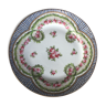 Assiette porcelaine de Sèvres de style Louis XVI motif de roses