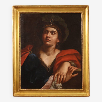 Italian mythological painting, Antique Sibyl from 17th century